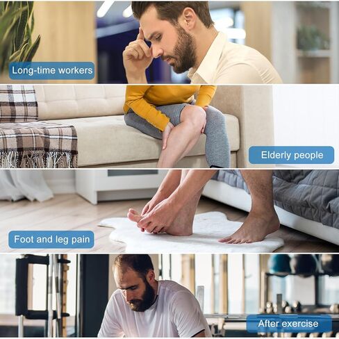 مدلك القدمين Creliver TENS & EMS لتخفيف آلام الاعتلال العصبي، ومحفز عضلات القدم العصبية، يخفف بشكل فعال من التعب والألم في الساقين والقدمين، ويحسن الدورة الدموية ويقلل التشنجات in Saudi Arabia