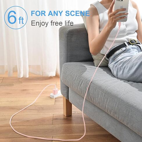 شاحن iPhone شحن سريع - معتمد من MFi - 3 عبوات شاحن فائق السرعة 20 وات USB C شاحن حائط مع كابل شحن سريع 6FT لهاتف iPhone 14 13 12 11 Plus، Pro Max، Pro/Mini/XR/iPad in Kuwait