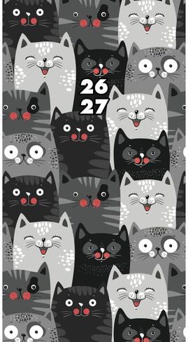 Willow Creek Press, Purrfect 2 Year Pocket 2026 Planner, 3.5'' X 6.5'', 12-Month Calendar with Stapled Binding in Saudi Arabia