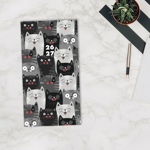 Willow Creek Press, Purrfect 2 Year Pocket 2026 Planner, 3.5'' X 6.5'', 12-Month Calendar with Stapled Binding in Saudi Arabia
