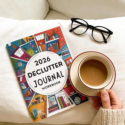 مصنف مجلة Declutter الجديدة لعام 2026 - مذكرات تنظيم الأسرة والتخطيط الشخصي، قوالب منظمة للمنزل/المكتب، هدية مثالية لمحبي التنظيم in Kuwait