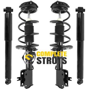 COMPLETESTRUTS - مجموعات دعامة أمامية كاملة مع نوابض لولبية واستبدال ممتص الصدمات الخلفي لسيارة Nissan Rogue AWD 2012-2013 - مجموعة من 4 قطع in Kuwait