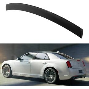 Cciyu Factory SRT Style جناح خلفي للشفاه يناسب 2011-2023 لكرايسلر 300 سبويلر صندوق السباق (ABS أسود لامع) in Saudi Arabia