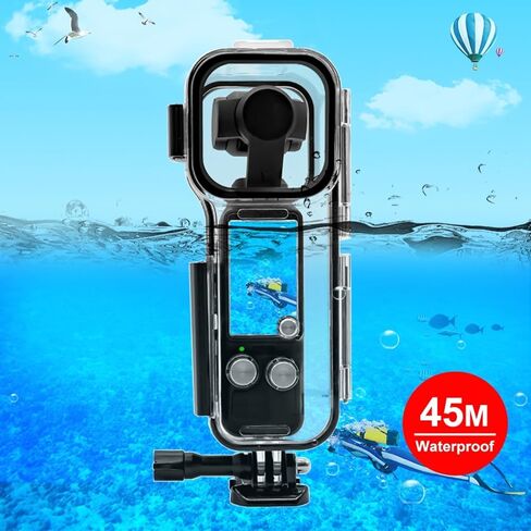PULUZ 40m/131ft Dive Case for Insta360 One RS 1-Inch 360 Edition - Underwater Waterproof Housing Cover with PC Shell - Essential Camera Accessories in Kuwait