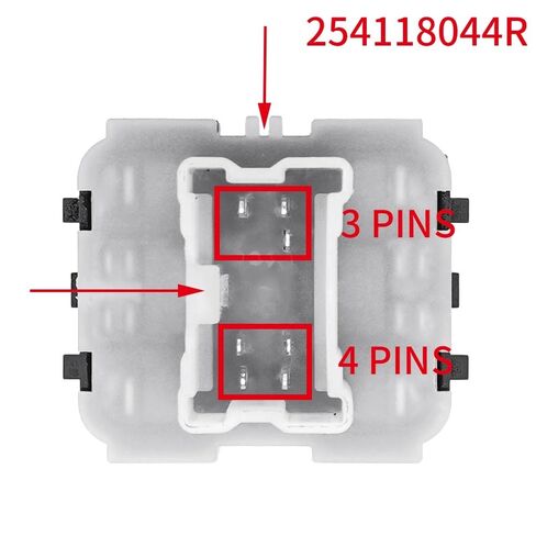 254118044R Double Power Window Control Switch Button for Trafic Clio MK IV 2013-2017 254117873R Car Accessories(254118722R 4-3P) in Saudi Arabia