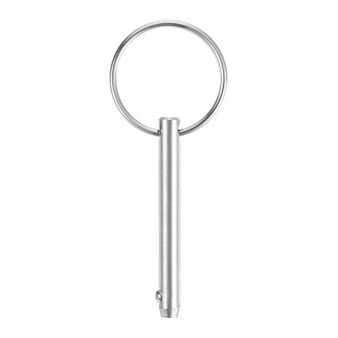 uxcell 2Pcs 10mmx106mm Quick Release Pins, 316 Stainless Steel Marine Hardware for Marine Mountain Seat, Ship Outfitting, Shipbuilding, Silver in Saudi Arabia