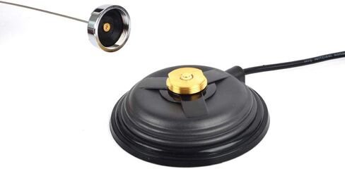 UAYESOK Mini NMO Mount Magnetic Base W/5M Low Loss Coax Cable for NMO Mobile Antennas in Kuwait