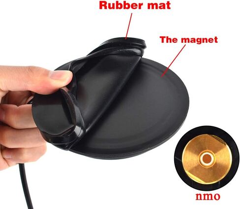 UAYESOK Mini NMO Mount Magnetic Base W/5M Low Loss Coax Cable for NMO Mobile Antennas in Kuwait