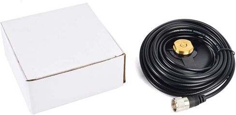 UAYESOK Mini NMO Mount Magnetic Base W/5M Low Loss Coax Cable for NMO Mobile Antennas in Kuwait