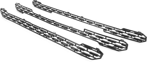 إدراج شبكة KUAFU متوافق مع 2019-2022 GMC Sierra 1500 SLT Grill Overlay Trim 3PCS Chrome - فضي in Saudi Arabia
