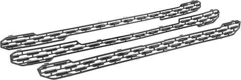 إدراج شبكة KUAFU متوافق مع 2019-2022 GMC Sierra 1500 SLT Grill Overlay Trim 3PCS Chrome - فضي in Saudi Arabia