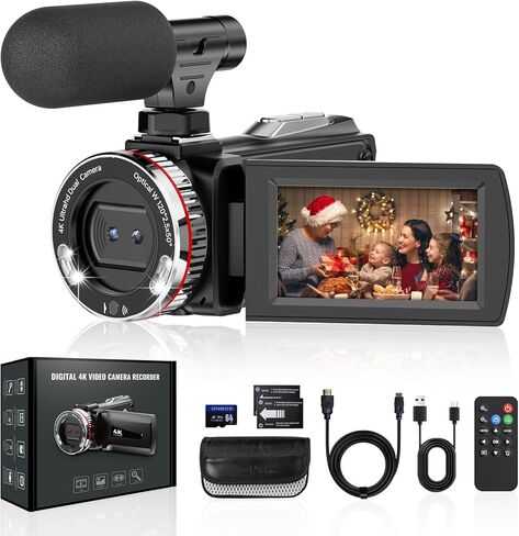 مجموعة كاميرا بفاصل زمني 4K مع غطاء مقاوم للماء IP66، 1/2.78 CMOS، صورة 32 ميجابكسل، عمر بطارية 186 يومًا، تكبير 6X، تركيز يدوي، 7 ملحقات، مثالية للمشروعات الداخلية والخارجية طويلة المدى in Saudi Arabia