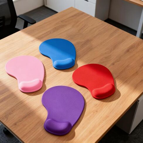 1 PCS Mouse Pad with Wrist Rest,Office Desk Accessories with Gel Support,Ergonomic Non-Slip Mat for Computer and Laptop Use in Saudi Arabia