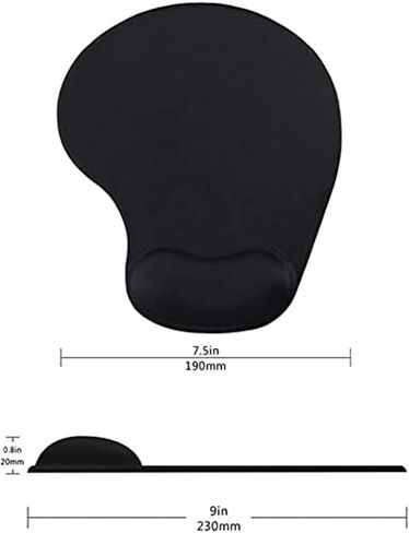 1 PCS Mouse Pad with Wrist Rest,Office Desk Accessories with Gel Support,Ergonomic Non-Slip Mat for Computer and Laptop Use in Saudi Arabia