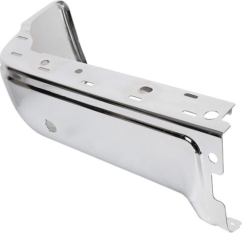 غطاء نهاية المصد الخلفي متوافق مع 2009-2014 Ford F-150 Lincoln Mark LT بديل لـ FO1102372 9L3Z17906B قضيب وجه الشاحنة من الجانب الأيسر للسائق مع فتحة مستشعر، كروم فولاذي فضي in Saudi Arabia