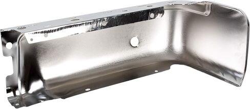 غطاء نهاية المصد الخلفي متوافق مع 2009-2014 Ford F-150 Lincoln Mark LT بديل لـ FO1102372 9L3Z17906B قضيب وجه الشاحنة من الجانب الأيسر للسائق مع فتحة مستشعر، كروم فولاذي فضي in Saudi Arabia