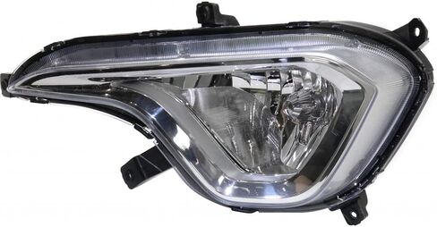 CarLights360 لشركة هيونداي سانتا في 2013 14 15 2016 مجموعة مصابيح الضباب GLS/محدودة 7 مقاعد جانب السائق | معتمد من وزارة النقل | HY2592144 | 92201 ب8030 in Saudi Arabia