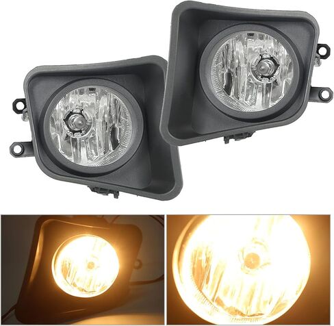 munirater Left & Right Clear Bumper Clear Fog Light w/Bulb+Wiring Harness+Switch Set Replacement for Tundra (XK50) 2014-2021 in Saudi Arabia