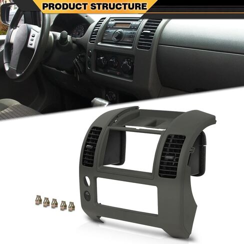 لوحة وحدة التحكم المركزية باللون الرمادي متوافقة مع Nissan Frontier 2005 2006 2007 2008 2009 2010 2011 2012 2013 2014 2015 2016 2017 2018 2019 2020 68259-ZP16D 68259ZP16D in Saudi Arabia