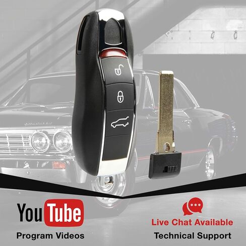 USARemote Key Fob استبدال بدون مفتاح دخول عن بعد لـ 2010 2011 2012 2013 2014 2015 2016 2017 Porsche Cayenne Cayman Macan 3-Button Smart Key Proximity (KR55WK50138) in Kuwait