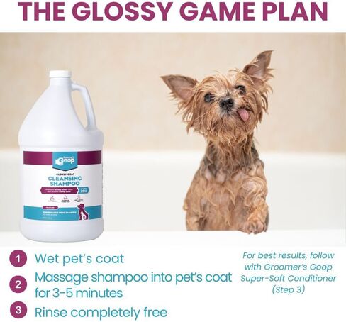 شامبو الحيوانات الأليفة Groomer's Goop Glossy Coat - زجاجة قابلة للطي سعة 16 أونصة in Kuwait