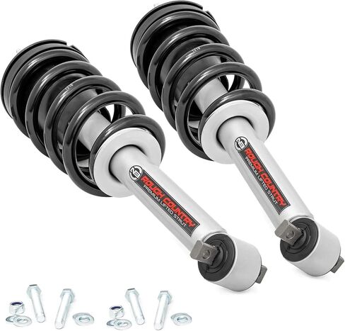 Rough Country N3 Loaded Leveling Struts for Chevy Silverado & GMC Sierra 1500 (2019-2025) Stock Height - Set of 2 in Saudi Arabia