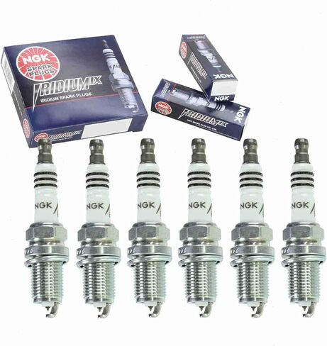 6 pc NGK Iridium IX Spark Plugs compatible with Nissan Frontier 3.3L V6 1999-2004 in Saudi Arabia