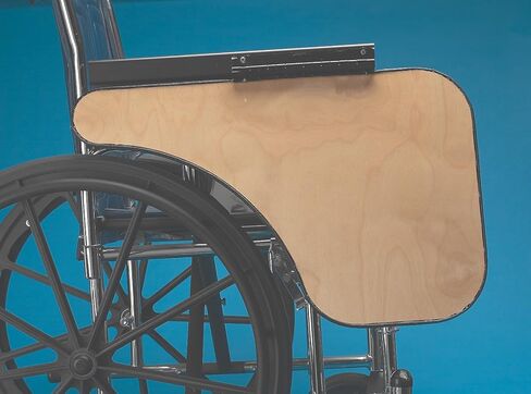 Sammons Preston Premium Flip-Away Half Lap Tray, 1" Padded Wheelchair Accessory Fits Right Side in Kuwait