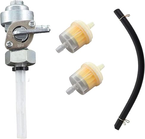 Generic BXparts New Fuel Shut off Valve Petcock FOR PREDATOR 69728 212cc 4000W 3200W Generator Pepboys Wen Power Pro Generator Gas Tank Fuel Valve Petcock Switch Assembly, sliver in Saudi Arabia