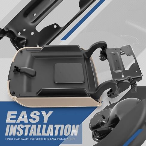Auto Dynasty [Non Wireless Charger] Front Center Console Armrest Lid Kit Assembly Compatible with Chevy Tahoe Subrban GMC Yukon XL 2015-2019, Brown Leather in Saudi Arabia