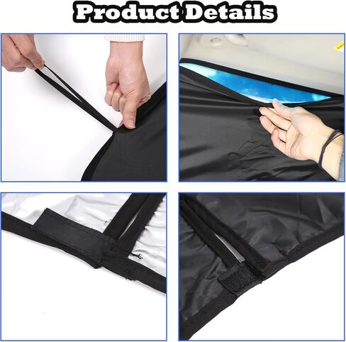 PIUGILH Windshield Sunshade with Storage Pouch Compatible with Hummer H3 2005-2009, Front Window Sun Visor Shield Foldable Reflective Cover (Silver) in Saudi Arabia