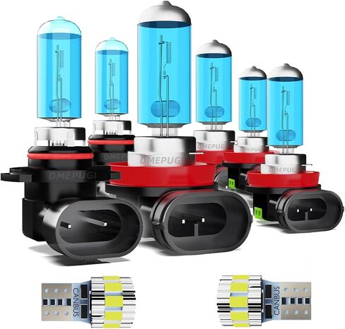 Light Bulbs Compatible with Murano 2003-2007 Headlight Bulbs, 9007 High/Low Beam halogen + 9006 Fog Lights, 4 Pack in Saudi Arabia