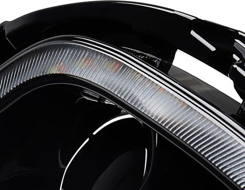 مجموعة مصابيح الضباب LED الكاملة مع الإطار، والأقواس، والمفاتيح، والأسلاك والصمامات - إشارة تسلسلية بيضاء DRL وكهرمان - متوافقة مع 2024 2025 Toyota Grand Highlander XLE Limited Platinum Hybrid in Saudi Arabia