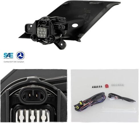 AKKON - Fit 2025+ Chevy Tahoe Suburban Full LED Fog Lights Front Bumper With Universal Switch OE Style Driver - Passenger Side Direct Replacement in Saudi Arabia
