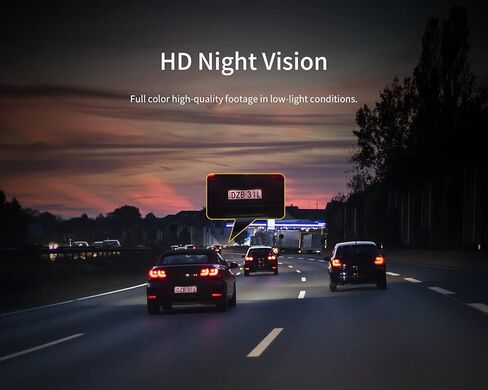 360 HK30 Dash Cam Front and Rear,160° Wide Angle, Color Night Vision, Premium Front 2K FHD Rear 1080P Dual Camera, 24hr Motion Detection Parking Mode, Loop Recording, Black in Saudi Arabia