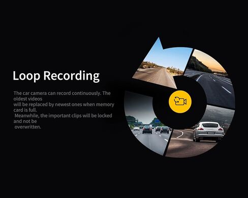 360 HK30 Dash Cam Front and Rear,160° Wide Angle, Color Night Vision, Premium Front 2K FHD Rear 1080P Dual Camera, 24hr Motion Detection Parking Mode, Loop Recording, Black in Saudi Arabia
