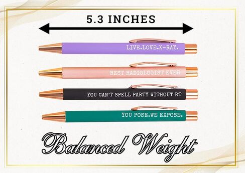 هدايا InnoBeta لأطباء الأشعة، مجموعة أقلام حبر جاف مكونة من 4 قطع، فكرة هدايا الأشعة في عيد الميلاد وأعياد الميلاد in Kuwait