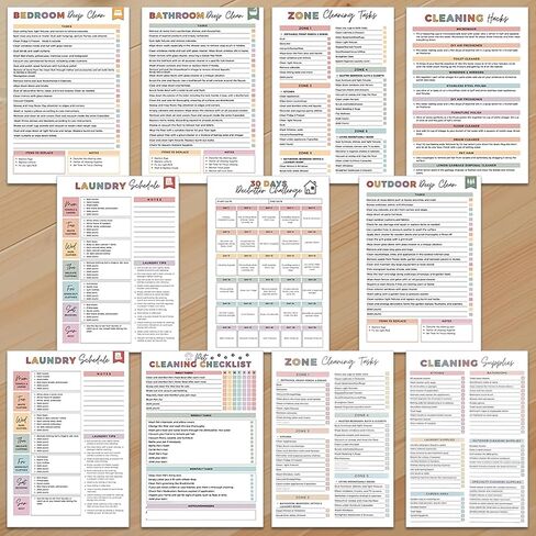 ADHD Cleaning Planner, Daily Weekly Monthly Household Cleaning Planner Schedule & Checklist Organizer, Stress-Free adhd Cleaning System for ADHD Minds with Reusable Pages in Saudi Arabia