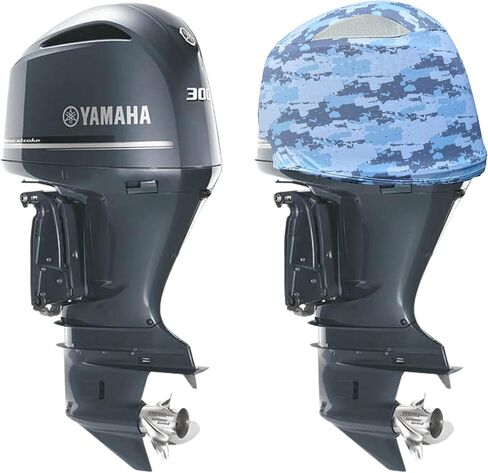غطاء محرك خارجي مموه رقمي أزرق لميركوري 75-115 HP 4 Stroke (2015 إلى الوقت الحاضر) | صُنع في الولايات المتحدة الأمريكية ليبقى ثابتًا أثناء الجري! | 114هـ in Kuwait