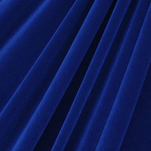 Luxury 4-Way Stretch Velvet Fabric by Valentina Textile INC – Soft, Smooth & Versatile | 58" Wide | Multiple Colors for Upholstery, Fashion & Crafts (1/2 Yard, Black) in Saudi Arabia