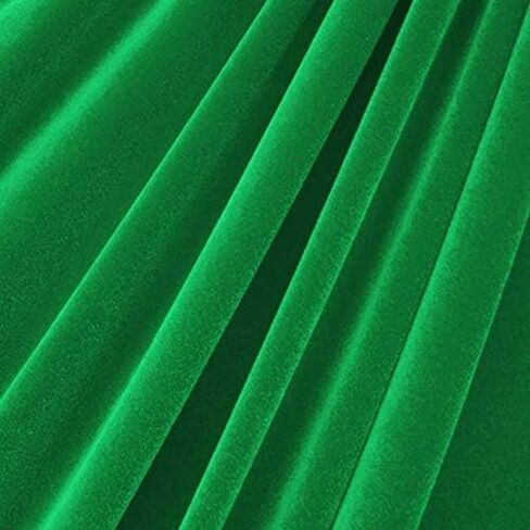 قماش مخملي فاخر قابل للتمدد في 4 اتجاهات من شركة Valentina Textile INC - ناعم وسلس ومتعدد الاستخدامات | عرض 58 بوصة | ألوان متعددة للتنجيد والأزياء والحرف اليدوية (1/2 ياردة، أسود) in Kuwait
