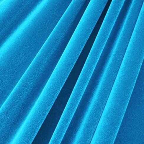 قماش مخملي فاخر قابل للتمدد في 4 اتجاهات من شركة Valentina Textile INC - ناعم وسلس ومتعدد الاستخدامات | عرض 58 بوصة | ألوان متعددة للتنجيد والأزياء والحرف اليدوية (1/2 ياردة، أسود) in Kuwait