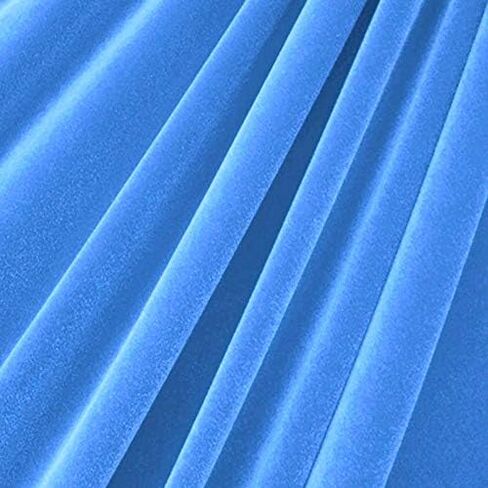 قماش مخملي فاخر قابل للتمدد في 4 اتجاهات من شركة Valentina Textile INC - ناعم وسلس ومتعدد الاستخدامات | عرض 58 بوصة | ألوان متعددة للتنجيد والأزياء والحرف اليدوية (1/2 ياردة، أسود) in Kuwait