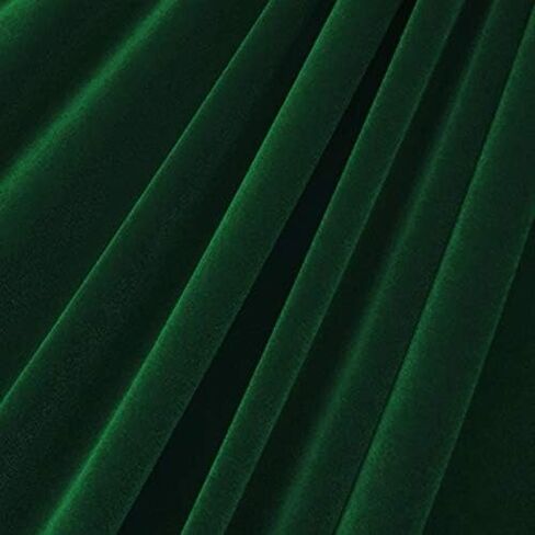 قماش مخملي فاخر قابل للتمدد في 4 اتجاهات من شركة Valentina Textile INC - ناعم وسلس ومتعدد الاستخدامات | عرض 58 بوصة | ألوان متعددة للتنجيد والأزياء والحرف اليدوية (1/2 ياردة، أسود) in Kuwait