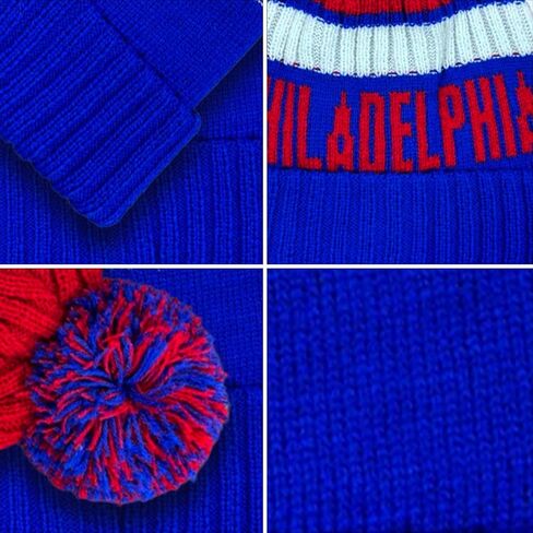 Baseball Team City Beanie Hat, Cuffed Knit Soft Headwear Hat for Women Men Youth, Sports Stylish Winter Hat, Gift for Fans in Saudi Arabia