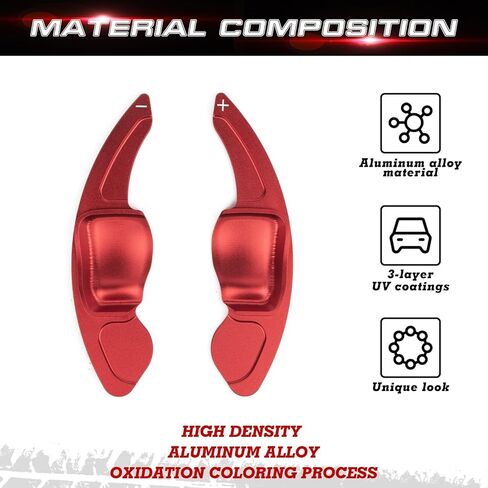 x xotic tech غطاء ملحقات ناقل الحركة باللون الأحمر الرياضي متوافق مع Volkswagen MK6 Golf/GTI 2009-2014، CC 2008-2017، Jetta 2011-2017، Beetle 2013-2015 in Kuwait