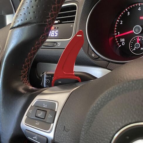 x xotic tech غطاء ملحقات ناقل الحركة باللون الأحمر الرياضي متوافق مع Volkswagen MK6 Golf/GTI 2009-2014، CC 2008-2017، Jetta 2011-2017، Beetle 2013-2015 in Kuwait
