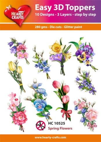 Spring Flowers, Paper, Multicoloured, 17 x 10 x 1 cm in Saudi Arabia