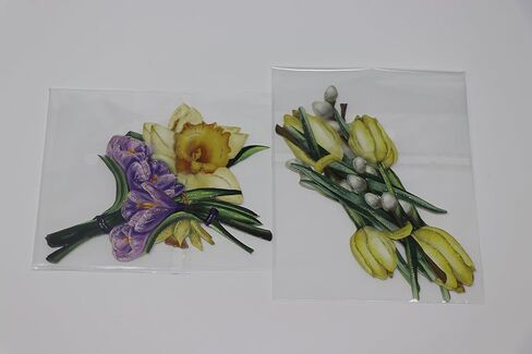 Spring Flowers, Paper, Multicoloured, 17 x 10 x 1 cm in Saudi Arabia