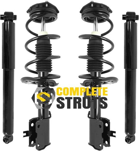 COMPLETESTRUTS - مجموعات دعامة أمامية كاملة مع نوابض لولبية واستبدال ممتص الصدمات الخلفي لسيارة Nissan Rogue AWD 2012-2013 - مجموعة من 4 قطع in Kuwait